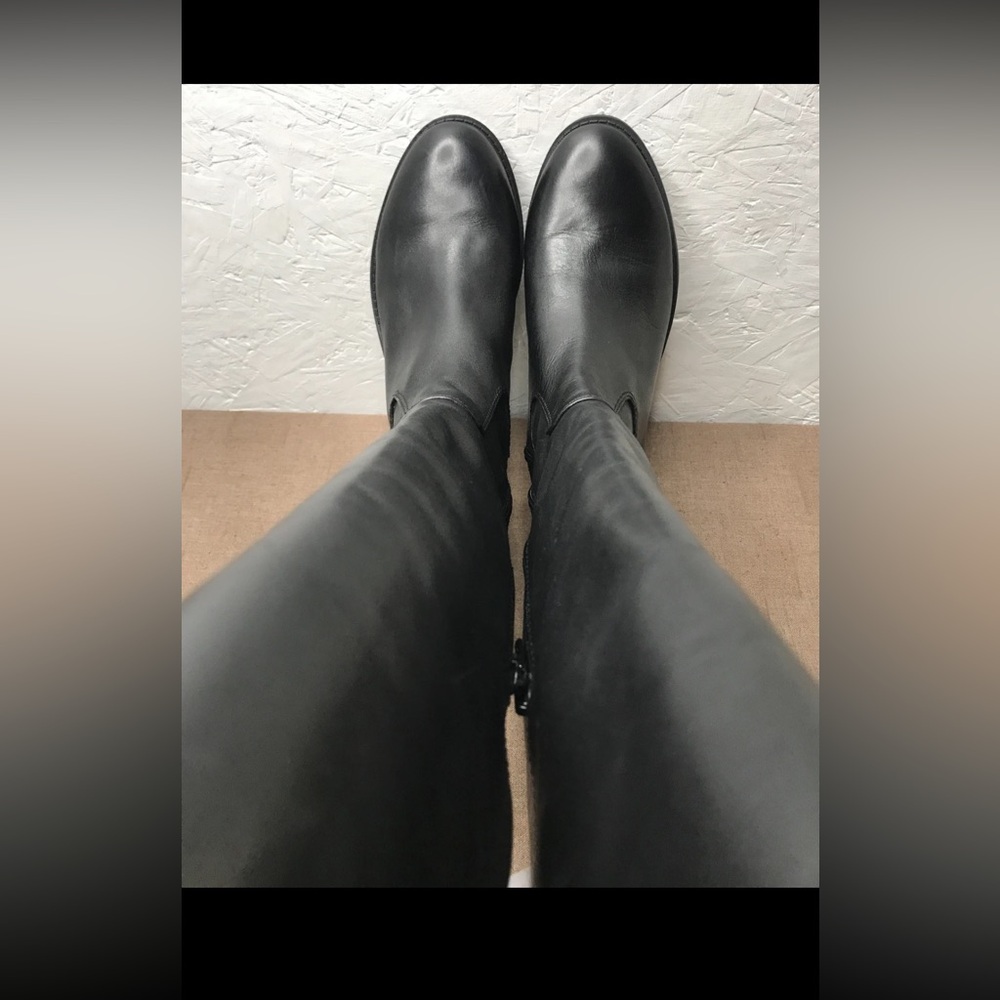 INC International Concepts Fawne Women's Riding Boots Black Leather Size 8.5M - Picture 7 of 16